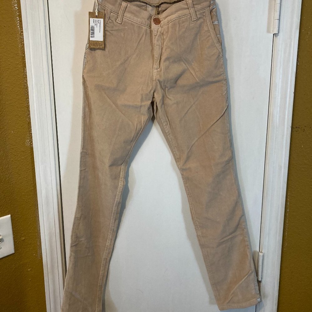 Rosam Cape women's size 24 soft moleskin velour silver metallic sidestripe pants